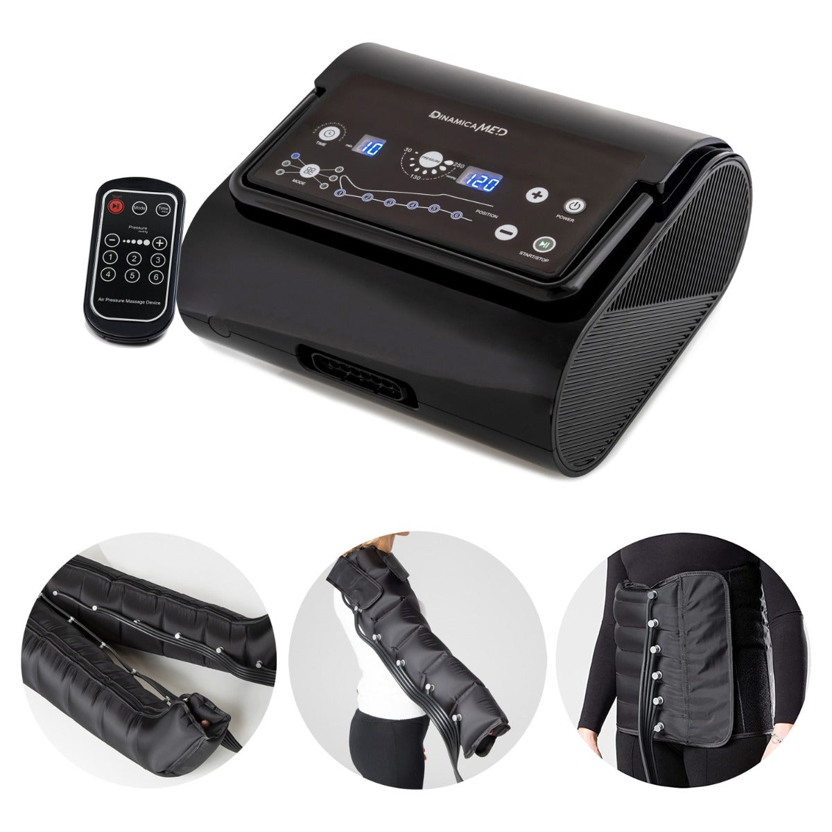 Pressoterapia Compact 6 (2 gambali XL + fascia addominale + bracciale)