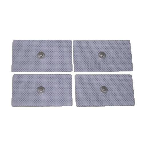Elettrodi adesivi 45x80 mm con bottone (4 pz)