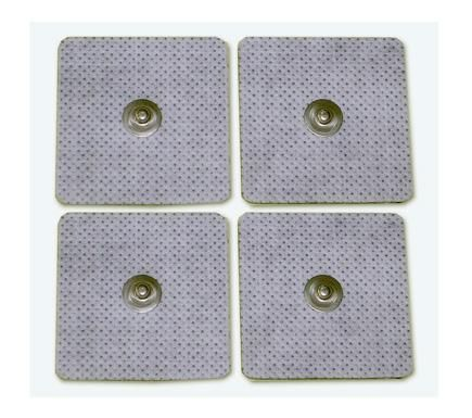 Elettrodi Adesivi quadrati 48x48 mm a bottone (4 pz)
