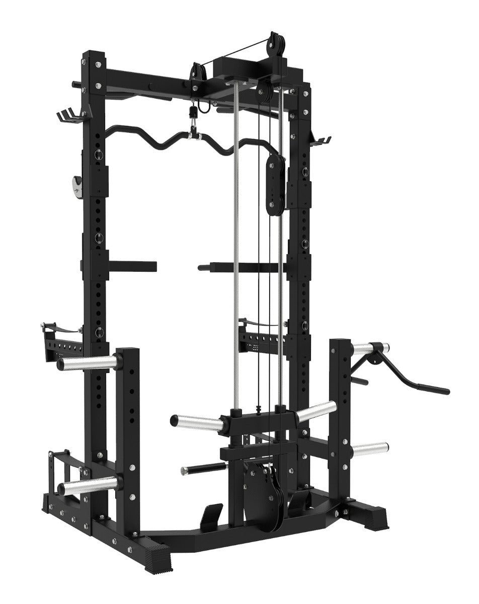Power Rack and Lat e Pulley