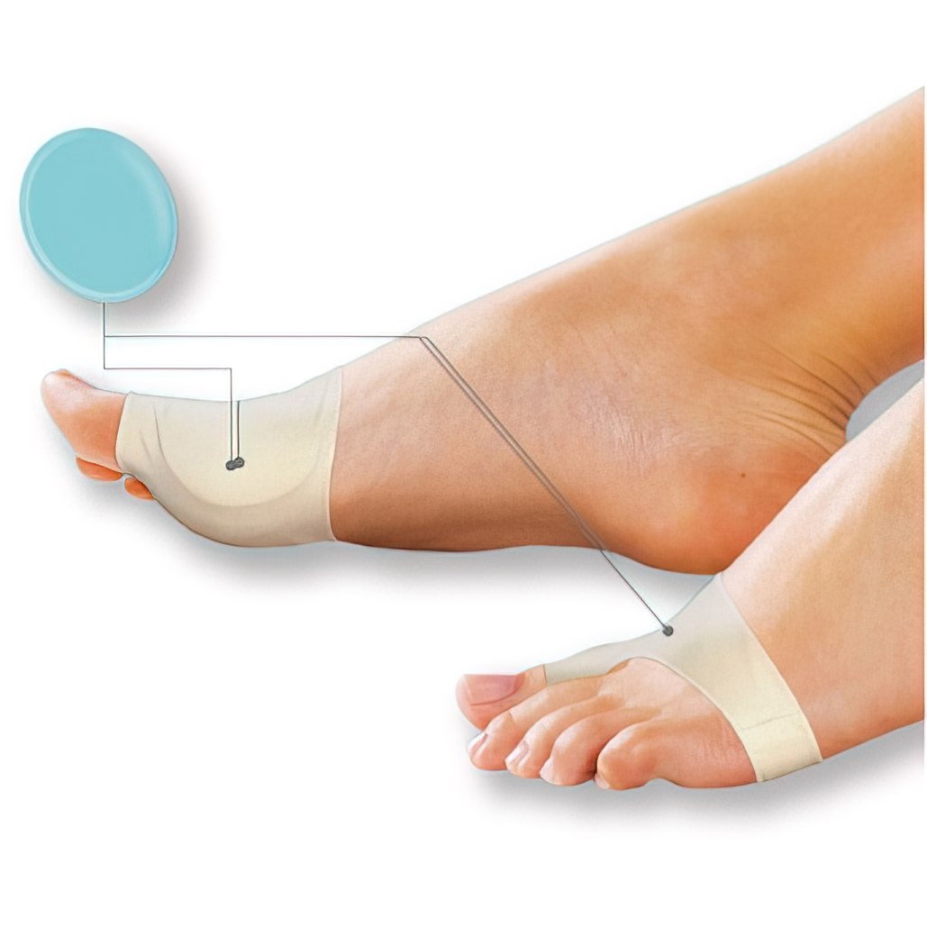 Protettore in gel per alluce valgo con benda elastica