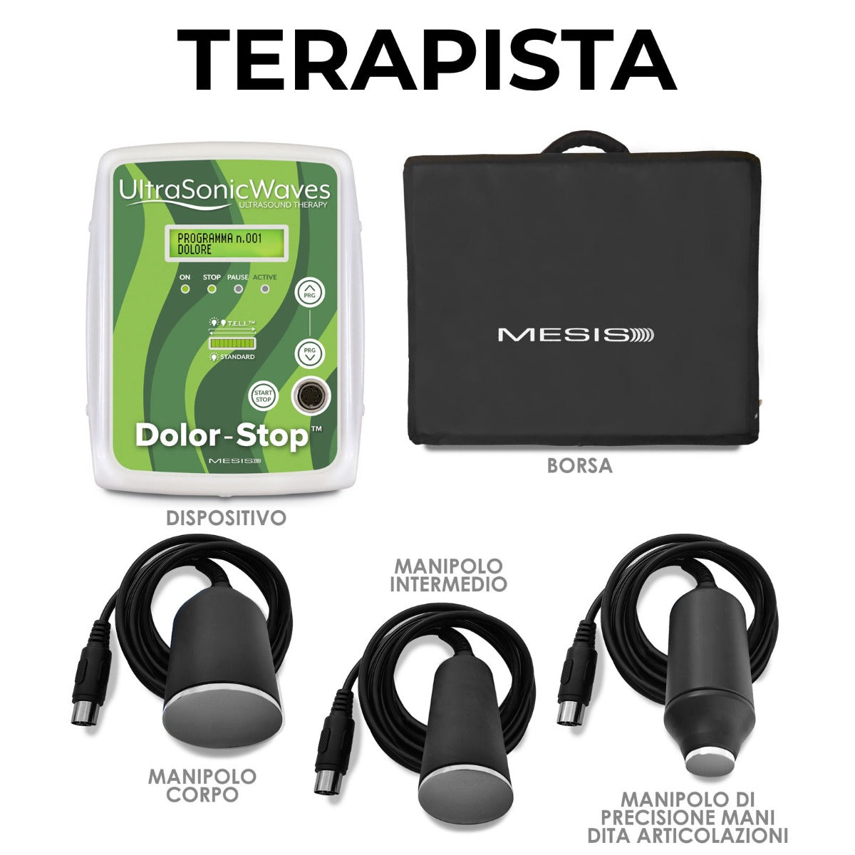 UltrasonicWaves Dolor-Stop + Gel Omaggio