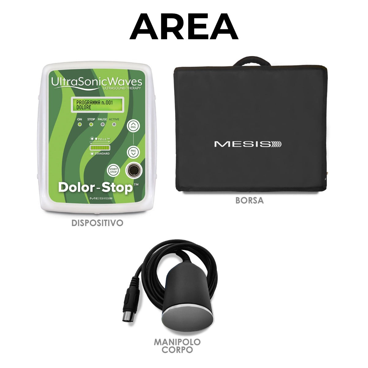 UltrasonicWaves Dolor-Stop + Gel Omaggio